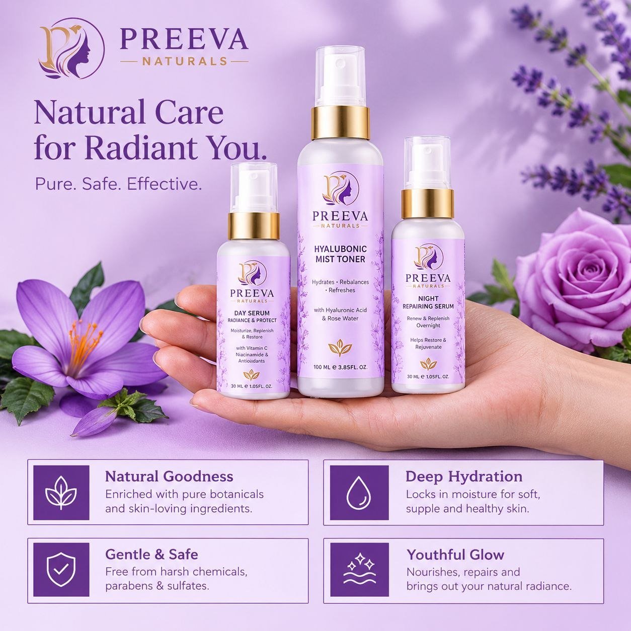 Preeva Naturals Anti Aging Ritual Kit